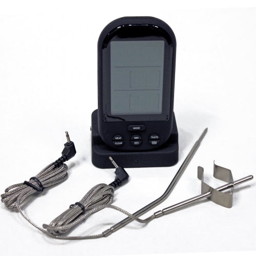 Wireless digital thermometer for use with Kamado grills and BBQs