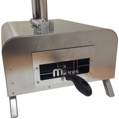 Pellet hopper and carrying handle