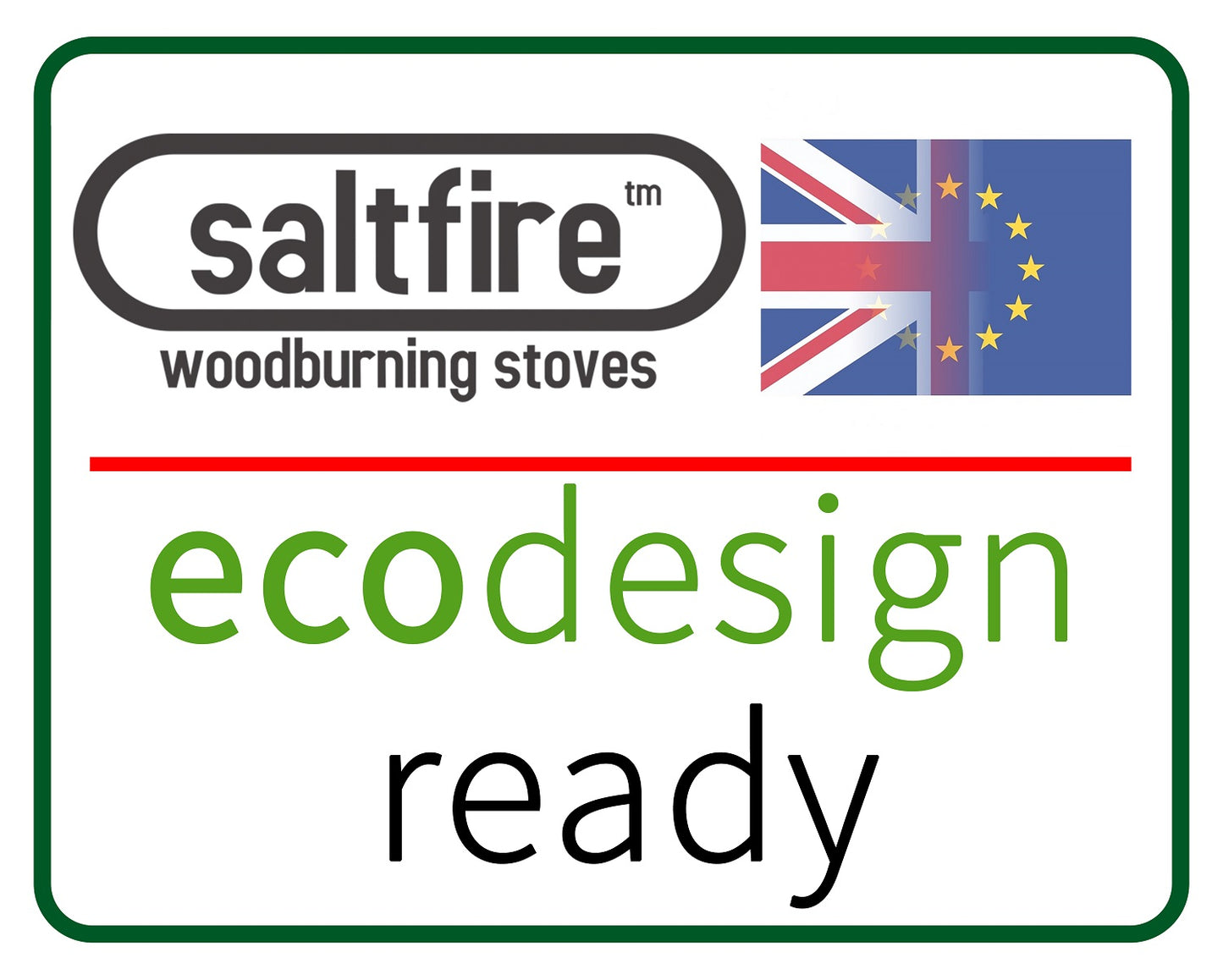 Saltfire ST-X4 Tall multifuel stove with log box 4KW Eco-Design/DEFRA approved