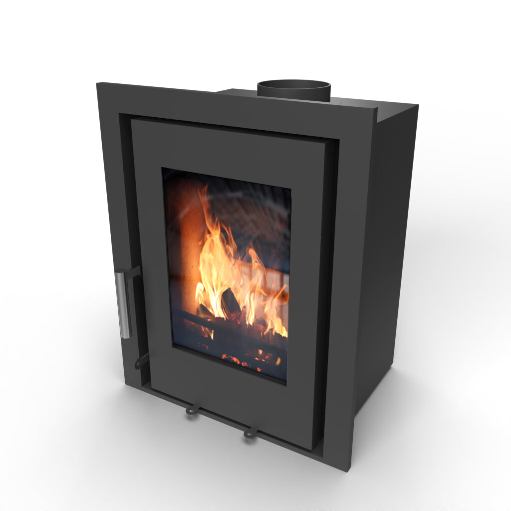 The Saltfire C5 inst multifuel stove has sleek sophisticated features